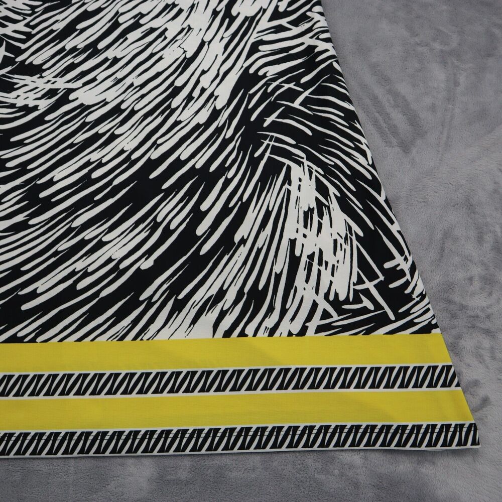 Blooming Rose Dress Womens XL Black White Casual Lightweight Short Sleeve Beaded - Picture 14 of 15